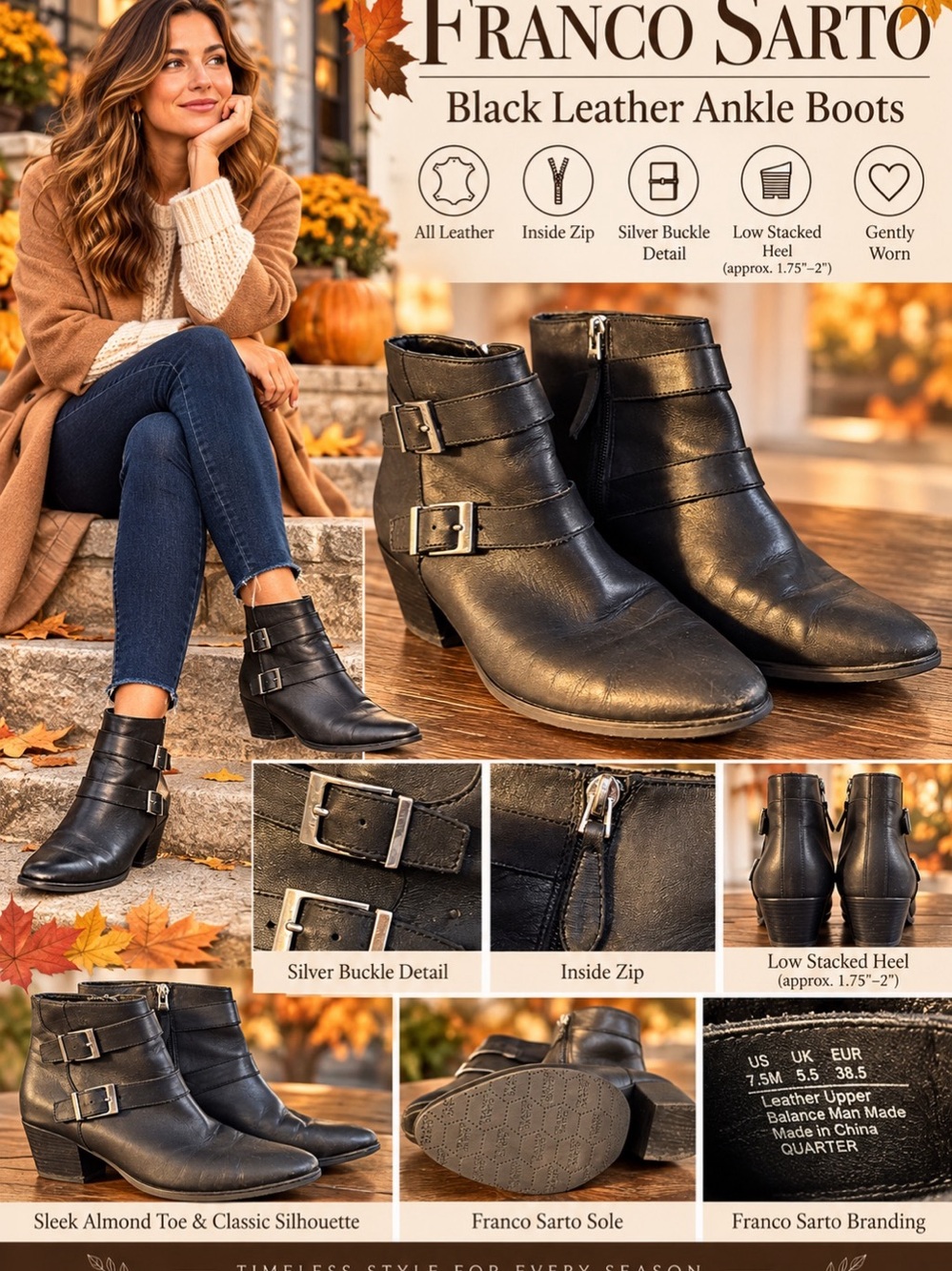 Franco Sarto Leather Boots – Gently Worn

Size 7.5